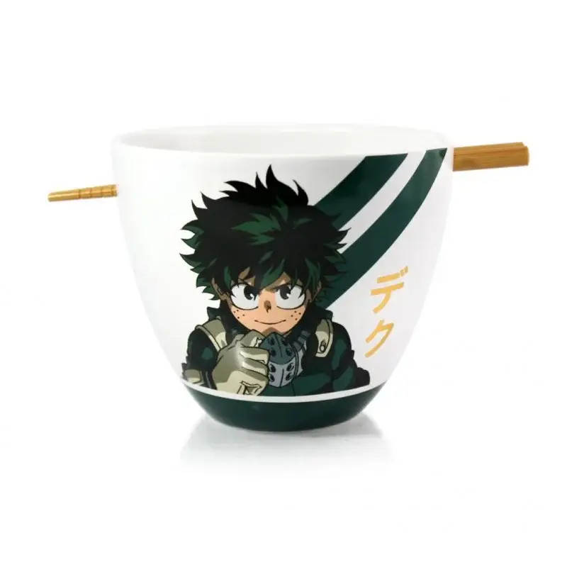 Direct Beschikbaar MY HERO ACADEMIA - Ramen Bowl with Chopstick 470ml - Izuku Midoriya