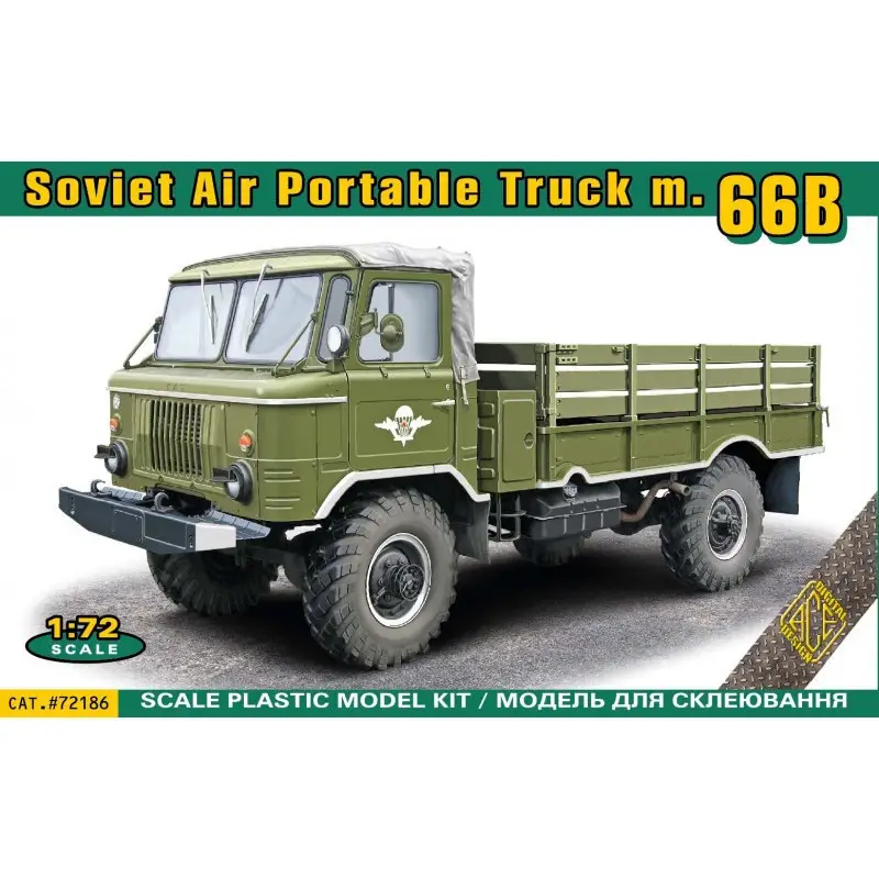 Laatste Versie Russian GAZ-66B Military Air Portable truck model Schaalmodel