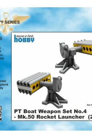 PT-109 Patrol Torpedo Boat Weapon Set No.4 - Mk.50 Rocket Launcher (2 pcs.) (designed to be used with Revell kits) Shop Nu