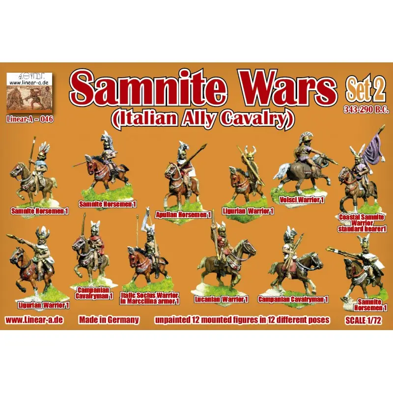 Samnite wars italian ally cavalry set 2 Figuren Express Levering