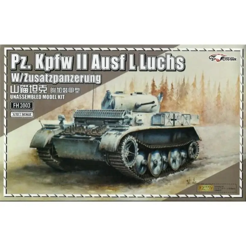 FLYHAWK: 1/72; Pzkpfw II Ausf L Luchs ( w /Zusatzpanzerung) Schaalmodel Meest Verkocht