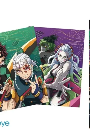 DEMON SLAYER - Set 2 Chibi-posters - The Pleasure Quarter (52x38) Actieprijs