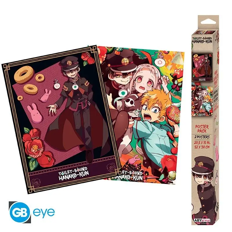 TOILET-GEBONDEN HANAKO-KUN - Set 2 Chibi-posters - Serie 1 (52x38) Finale Uitverkoop