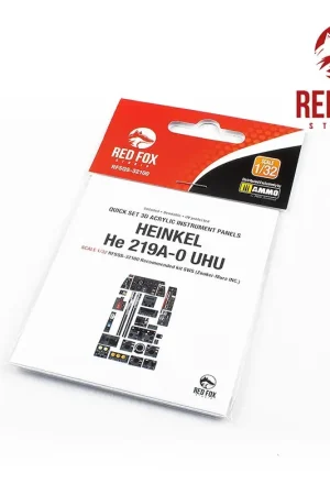 Populair Sticker Heinkel He-219A-0 'UHU' Quick Set 3D acryl instrumentenpaneel (ontworpen voor gebruik met Zoukei-Mura kits)