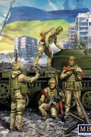 Express Levering Oekraïense soldaten, verdediging van Kiev, maart 2022 Figuren