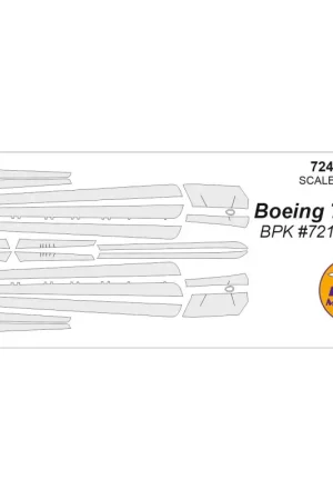 Boeing 737-800 (ontworpen voor gebruik met BPK-kits) BPK7218, BPK7219) Accessoire Gratis Retour
