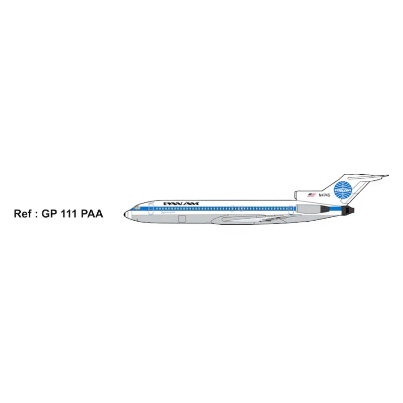 Korting Boeing 727-200 PanAm Schaalmodel
