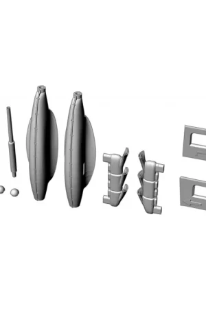 Bestel Nu Hawker Hurricane Mk.IID plastic/masker/5xdecal Techmod/3D geprinte conversie Schaalmodel