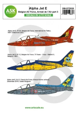Bestseller Sticker Alpha Jet E Belgische Luchtmacht en Armeé de l´Air Decal