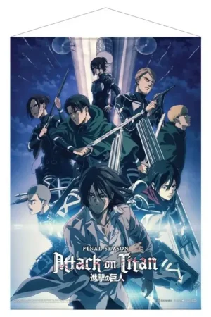 Attack on titan: the final season part 1- key visual 2 fabric wall scroll Poster Bestseller