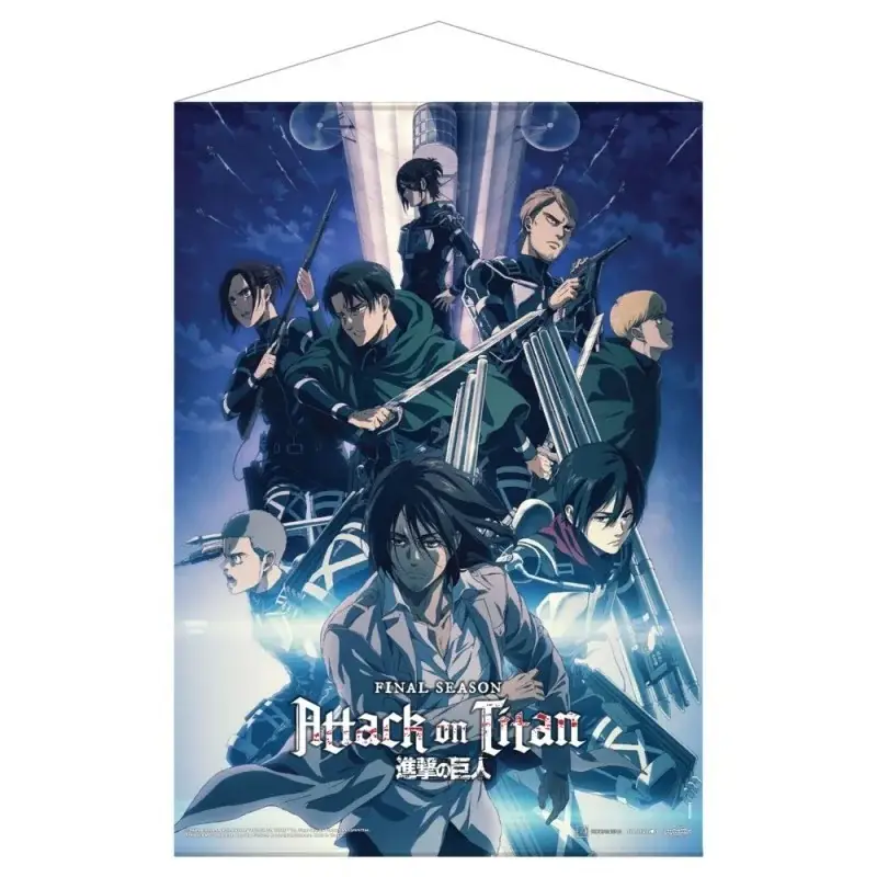 Attack on titan: the final season part 1- key visual 2 fabric wall scroll Poster Bestseller