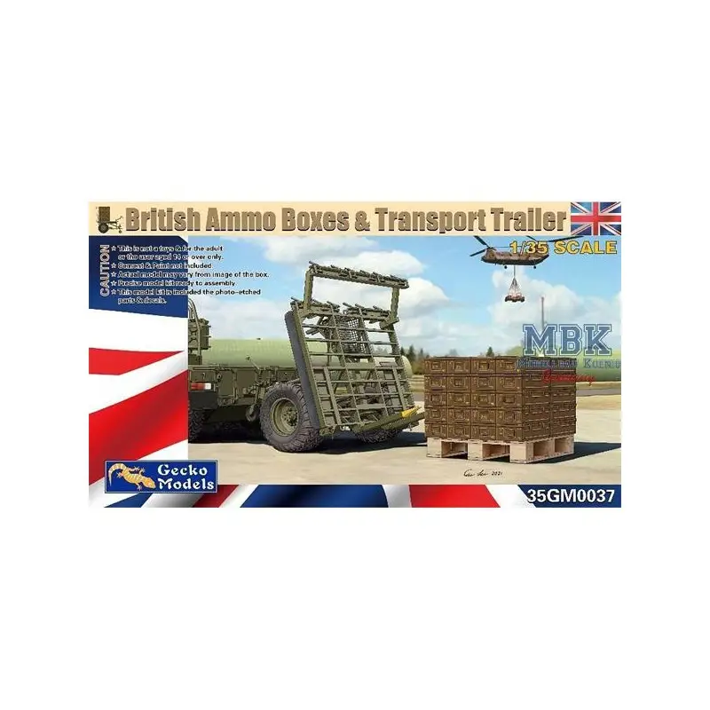 Laatste Kans Britse munitiekisten & transporttrailer