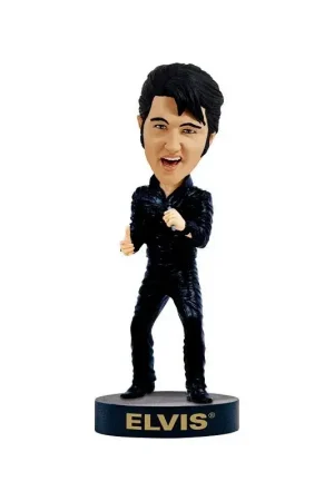 Lage Prijs Elvis black leather hk Pop figur