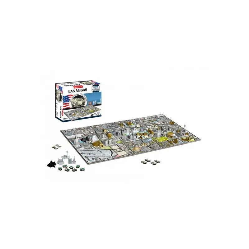 Rechtstreeks Van De Fabrikant Legpuzzel Las Vegas 4D stadsgezicht