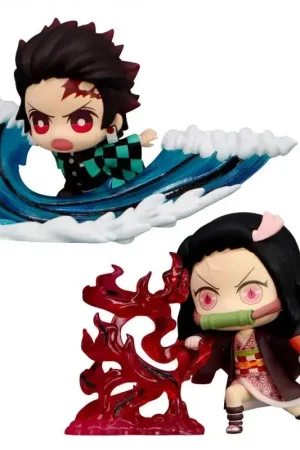 Demonendoder Nezuko & Tanjiro Kamado houden figuurcollectie vast Veilige Betaling