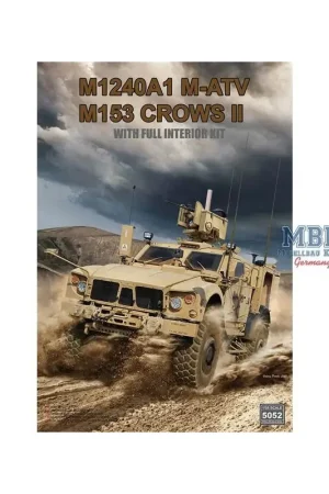 Bestseller M1240A1 M-ATV (M153 CROWS II ) with full interior Schaalmodel