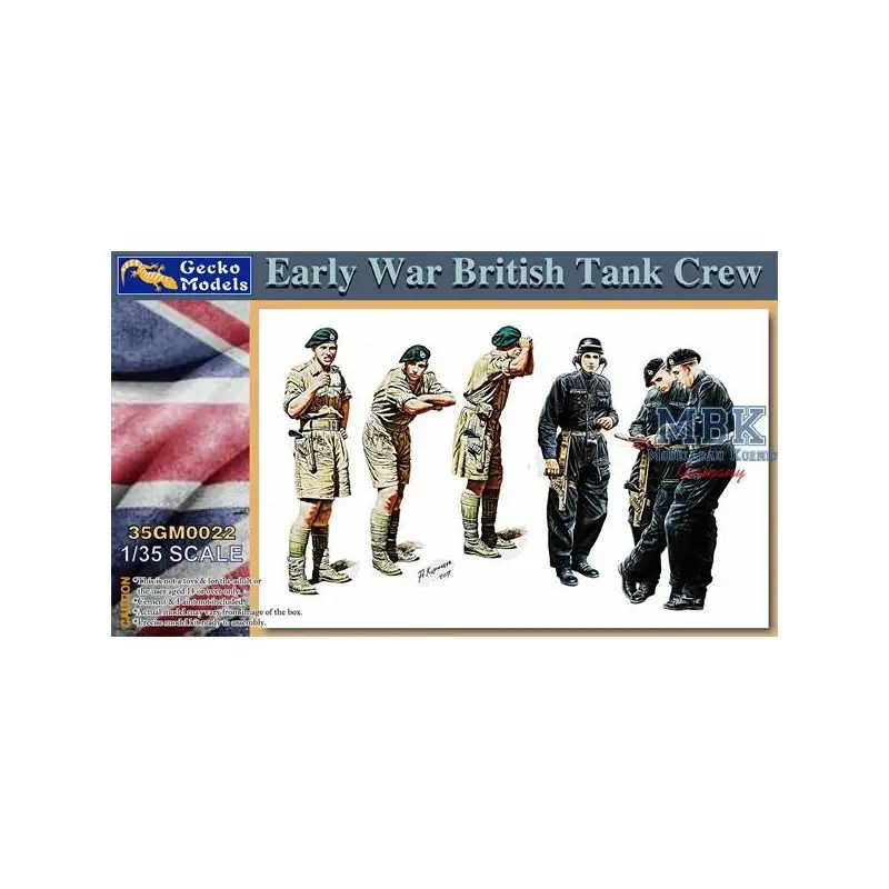Must-Have Britse tankbemanning uit de vroege oorlog Schaalmodel