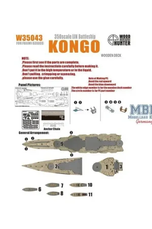 WWII IJN-slagschip Kongo Gereduceerde Prijs