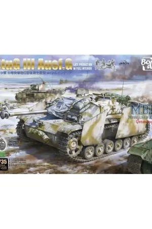 Direct Verzonden StuG III Ausf.G met volledig interieur en figuren Schaalmodel
