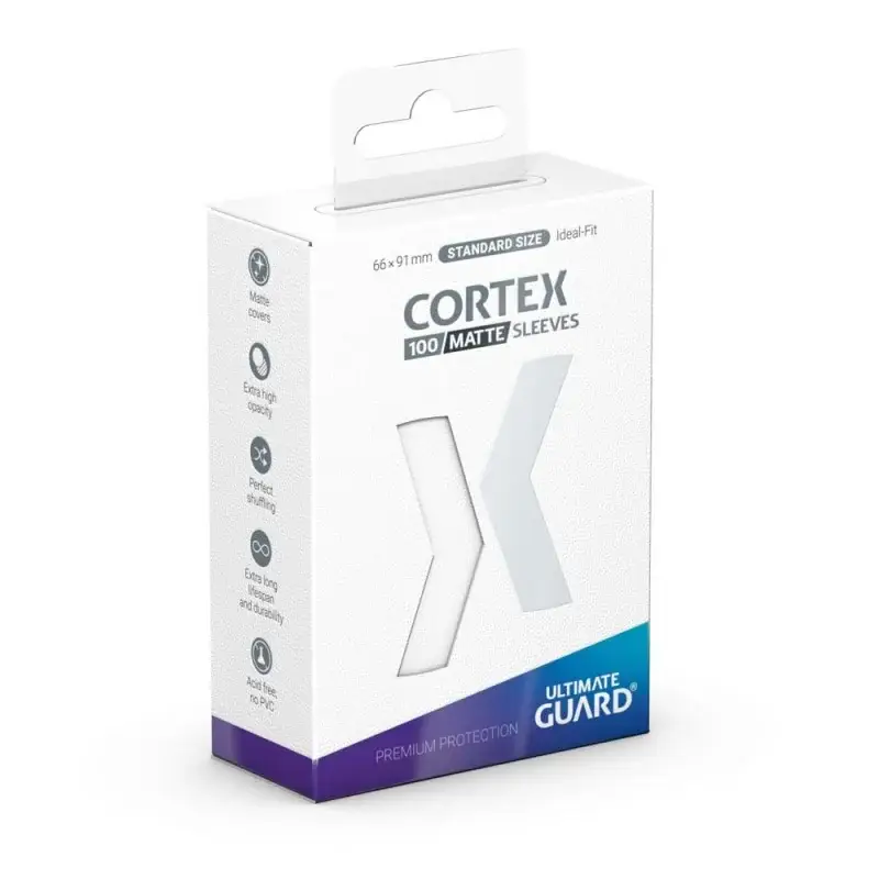 Premium Ultimate Guard 100 Cortex Sleeves Standaardmaat Matwit