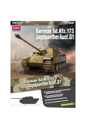 Korting Kunststof tankmodel Duits Sd.kfz.173 Jagdpanther Ausf.G1 Schaalmodel