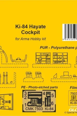 Ki-84 Hayate Cockpit voor Wapen Hobby kits Accessoire Direct Beschikbaar