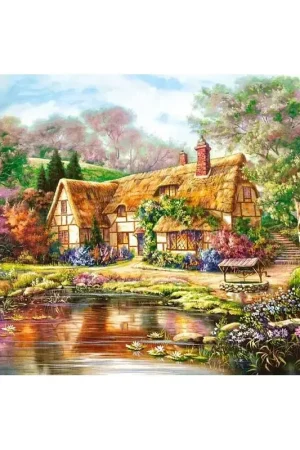 Castorland puzzels twilight bij houtgroene vijver 3000 stuks 92 x 68 cm Tijdelijk Beschikbaar