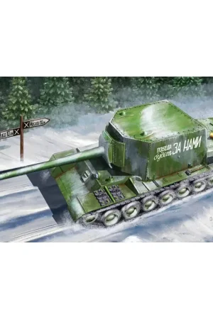 Dagaanbieding Soviet Su-100U Tank Destroyer Schaalmodel