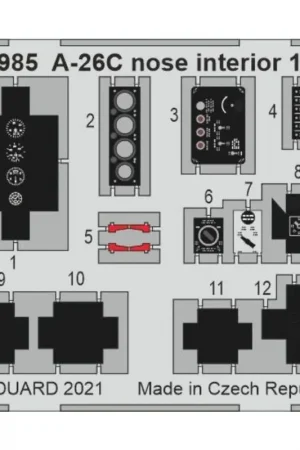 A-26C 1/32 neusinterieur voor HOBBY BOSS Accessoire Gereduceerde Prijs