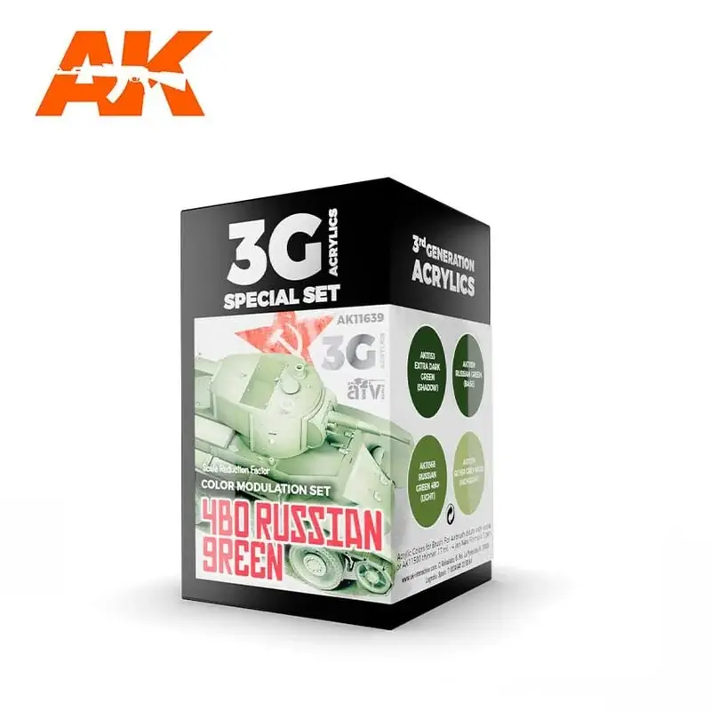 4bo russische groene modulatieset Acrylverf Lage Prijs