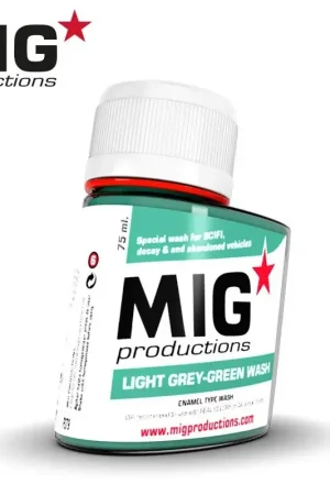 Gecertificeerd Lichtgrijs-groene wassing (75 ml)