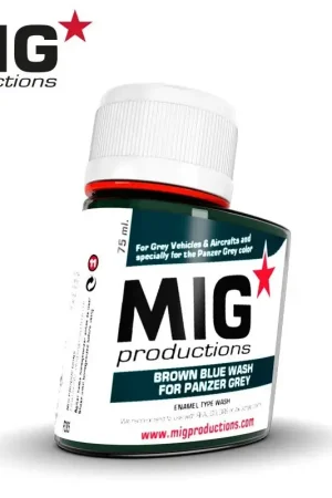 Bruinblauwe wassing voor Panzer grijs (75ml) Finale Uitverkoop