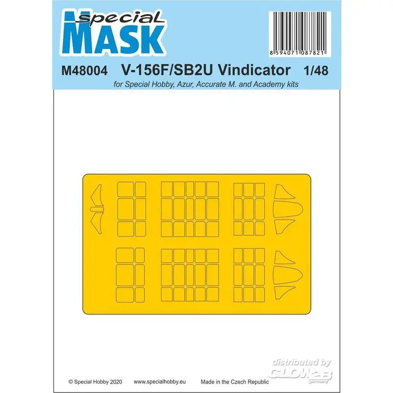 Gratis Retour V-156F / SB2U Vindicator MASK Schaalmodel