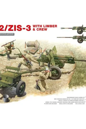 ZIS-2 / ZIS-3 Met LIMBER & CREW. 2 IN 1 Figuren Hoge Kwaliteit