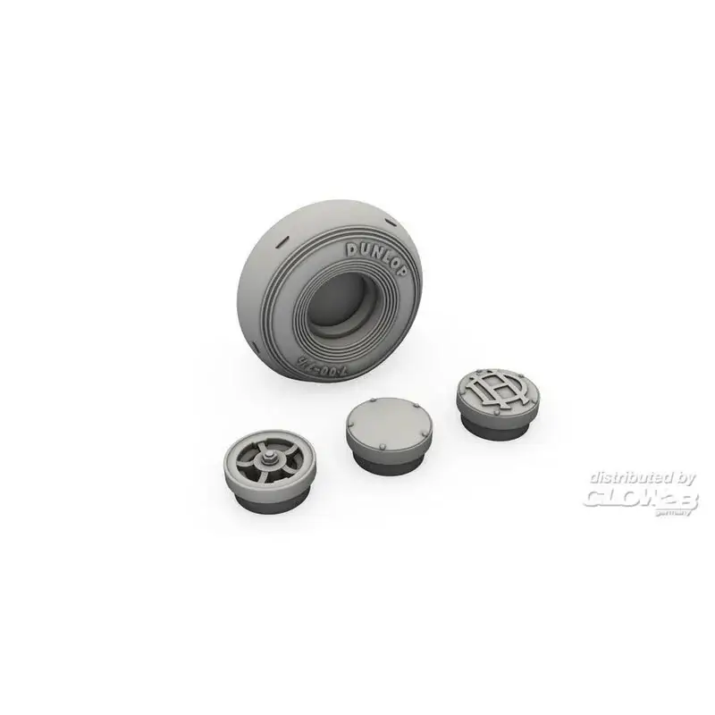 Koop Vandaag DH.82 Tiger Moth Mainwheels en Tailskid w / Wheel Accessoire