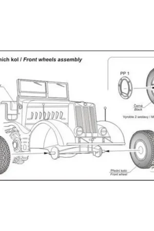 Direct Verzonden Sd.Kfz. 9 Famo wielen Accessoire