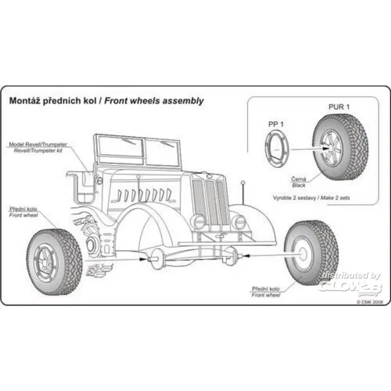 Direct Verzonden Sd.Kfz. 9 Famo wielen Accessoire