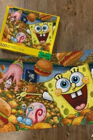 Finale Uitverkoop Spongebob Krabby Patties puzzel (500 stukjes)
