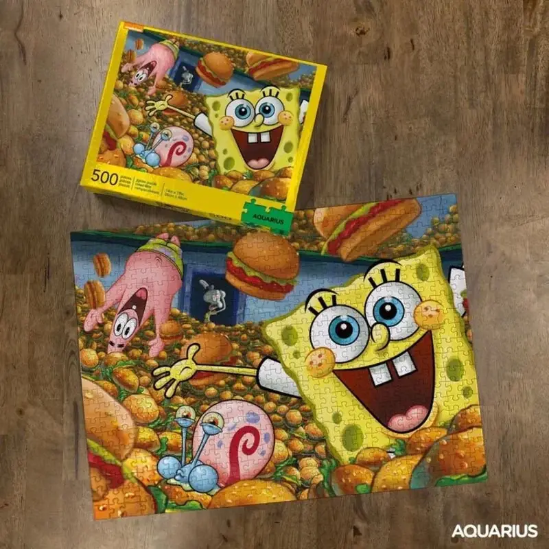Finale Uitverkoop Spongebob Krabby Patties puzzel (500 stukjes)