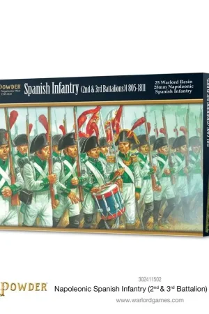 Napoleonic Spanish Infantry (2nd & 3rd Battalions) 1805-1811 Figuur spellet Fabrieksprijs