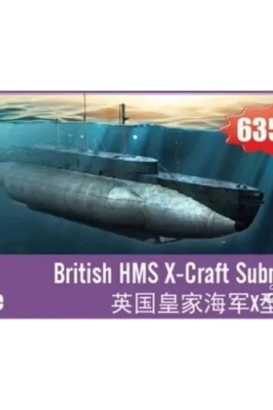 Britse HMS X-Craft Submarine Schaalmodel Meest Verkocht