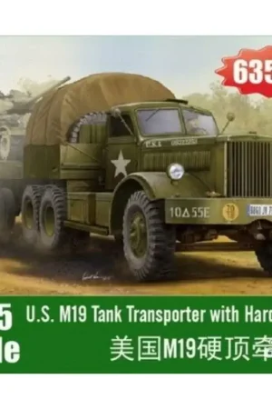 Koop Online M19-tanktransporter met cabine met harde bovenkant Schaalmodel