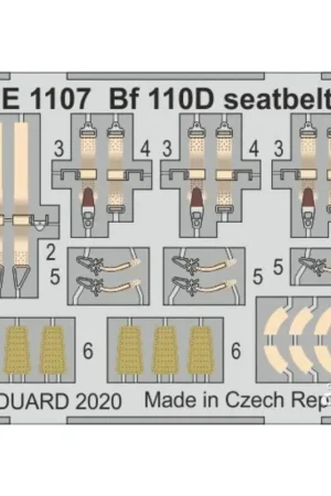 Bf 110D veiligheidsgordels STAAL voor Dragon Accessoire Must-Have