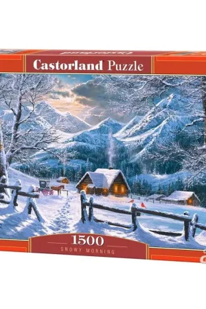 Snowy Morning, puzzel van 1500 stukjes Op = Op