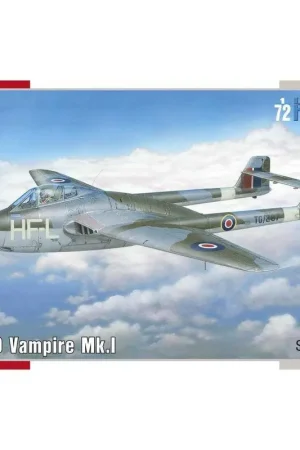 de Havilland Vampire Mk.1 'RAF, RAAF en Armée de l'Air. De ontwikkeling van een straaljager, later genaamd Vampire, begon in 194 Beperkt Aanbod