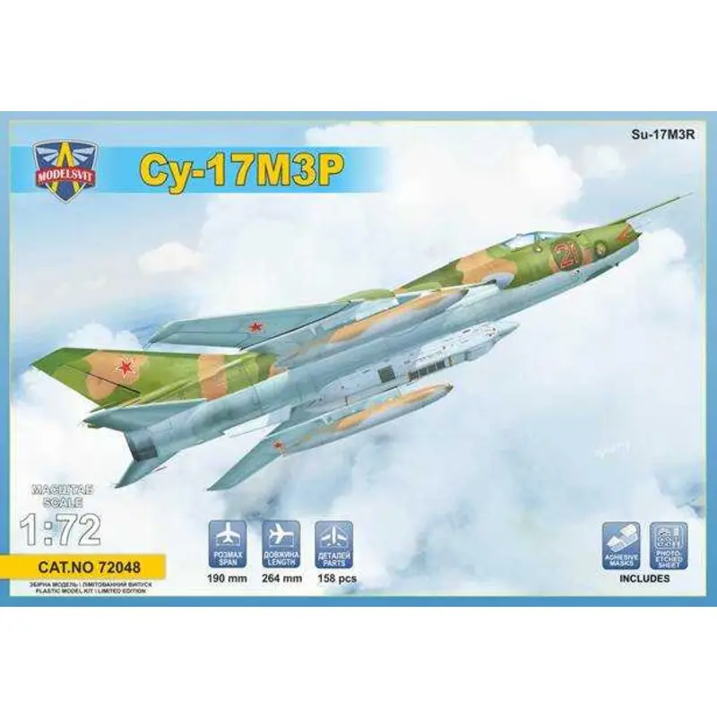 Sukhoi Su-17M3R Reconnaissance jachtbommenwerper met KKR pod Schaalmodel Hete Deal
