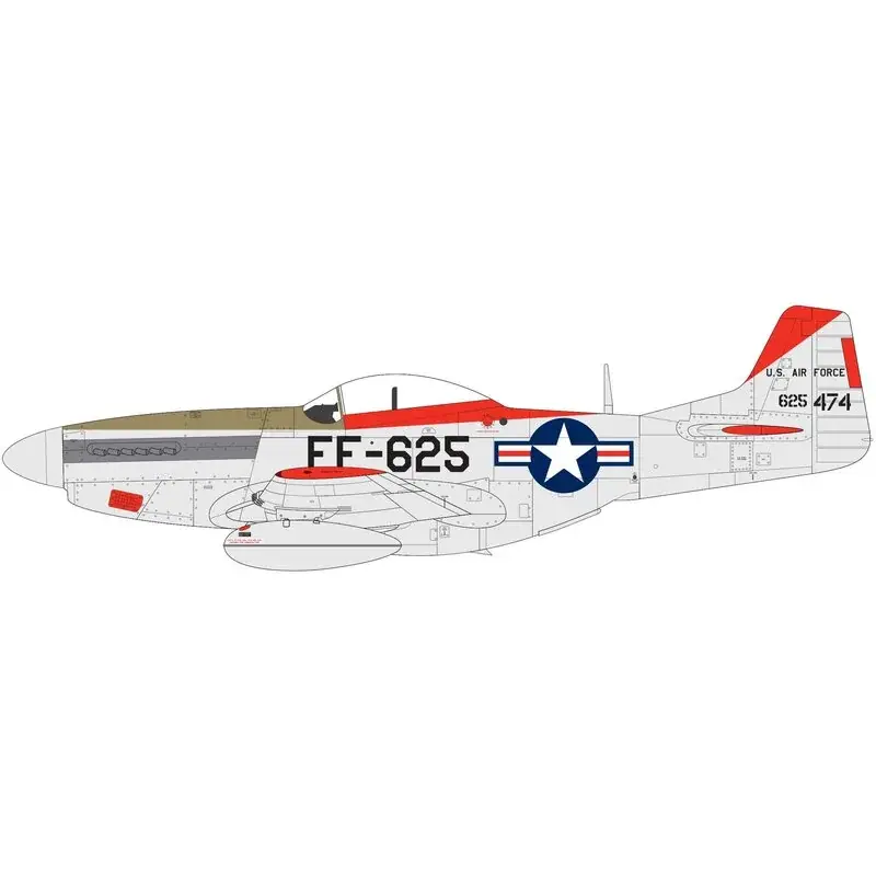 Noord-Amerikaans F-51D Mustang Schema 1: 'Rotation Blues' 67e FBS Korea Schema 2: F51D 77 Squadron RAAF Korea 1951 Schema 3: J Hete Deal