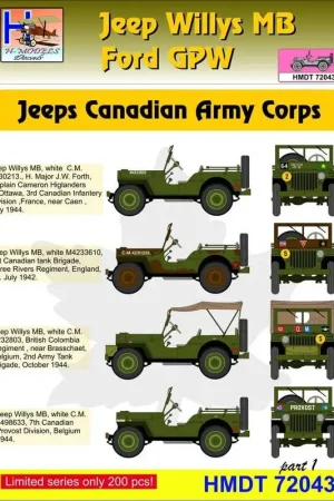 Bestseller Willys Jeep MB / Ford GPW: Canadian Army Corps Decal