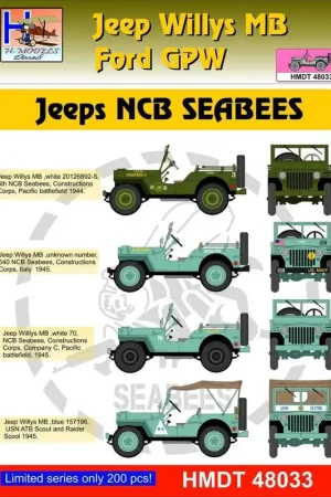 Willys Jeep MB / Ford GPW: USAAF Jeeps Decal Voordeelprijs