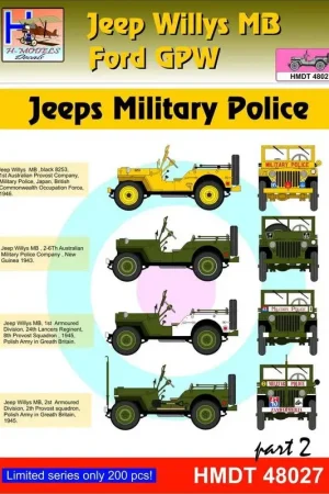 Meest Verkocht Willys Jeep MB / Ford GPW: Military Police, Pt.2 Decal